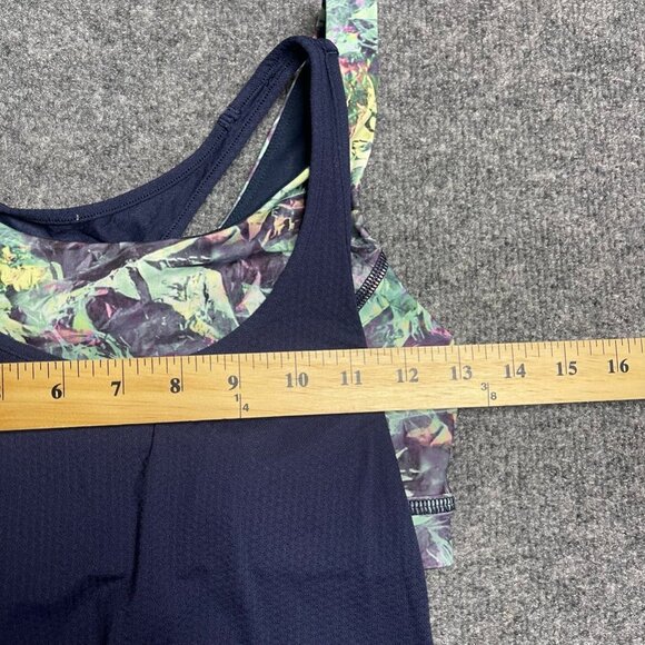 Lululemon Womens 6 All Sport Support Tank Top Shirt Blue Multicolor Sleeveless S - Picture 8 of 8